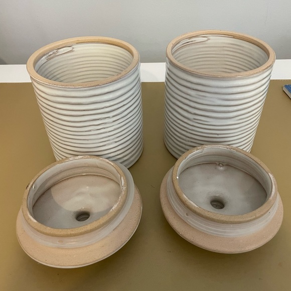 Hobby Lobby Kitchen 2 Brand New Canisters With Lids Poshmark